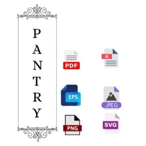 Vertical Pantry Sign SVG PNY-11 | Ultimate Glass Etching