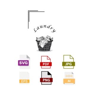 Laundry Basket SVG DESGIN