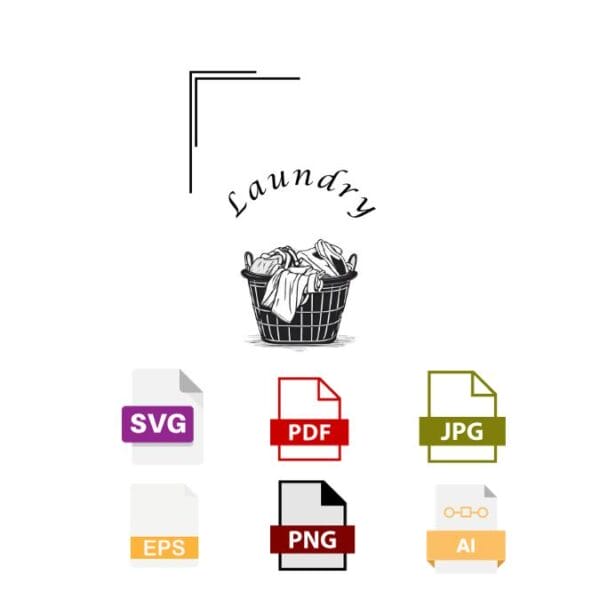 Laundry Basket SVG DESGIN
