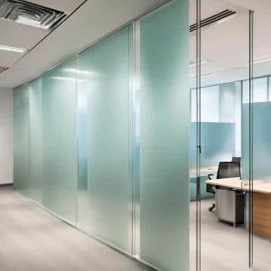 Luxury frosted glass with custom engraving design