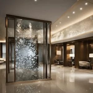 Luxury glass décor

